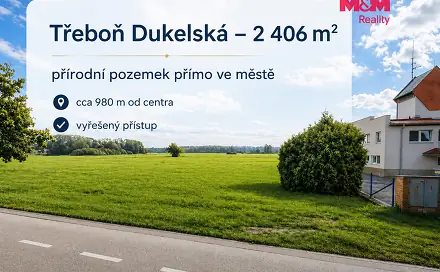 Prodej louky 2 406 m², Třeboň - Třeboň I, okres Jindřichův Hradec