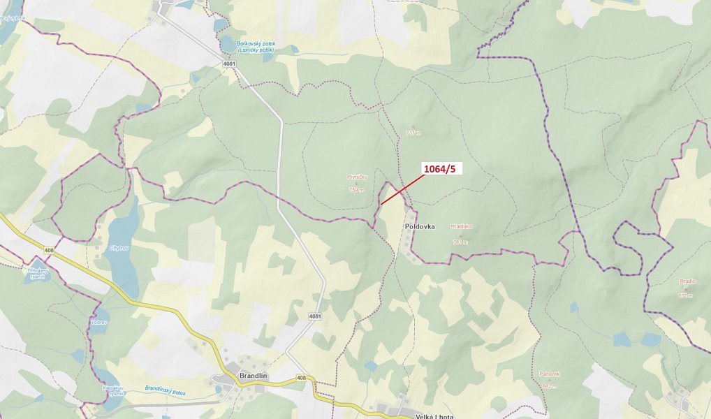 Dražba lesa, 48 m², Jihlava, Olší