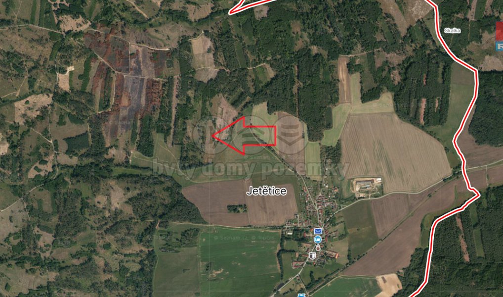 Prodej lesa 31 088 m², Jetětice – náhled fotky 2