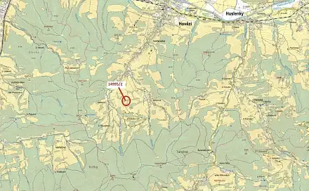 Dražba lesa 330 m², Hovězí