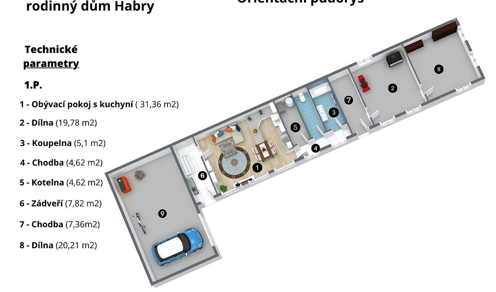 Prodej domu 150 m² s pozemkem 591 m², Habry – náhled fotky 4