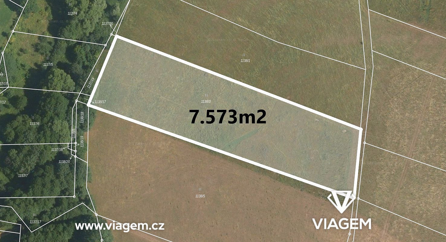 Prodej pole 7 573 m²