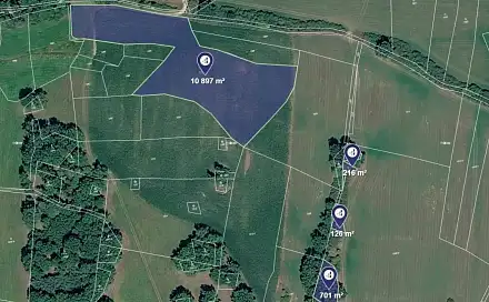 Prodej pole 11 940 m², Slatina, okres Klatovy