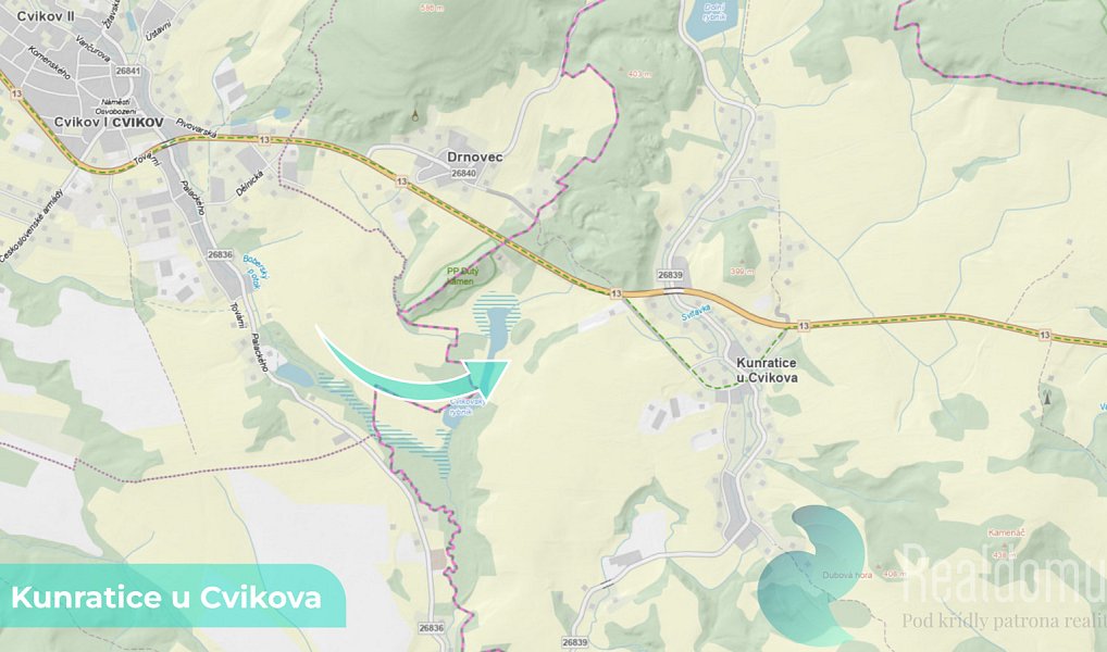 Prodej louky 4 157 m², Kunratice u Cvikova – náhled fotky 4