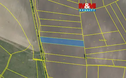 Prodej louky 2 975 m², Kladruby nad Labem - Komárov, okres Pardubice