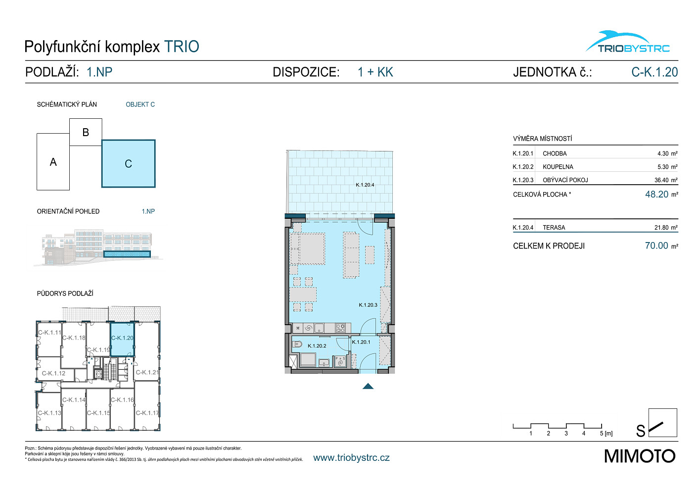 Prodej bytu 1+kk 48 m² – fotografie 4