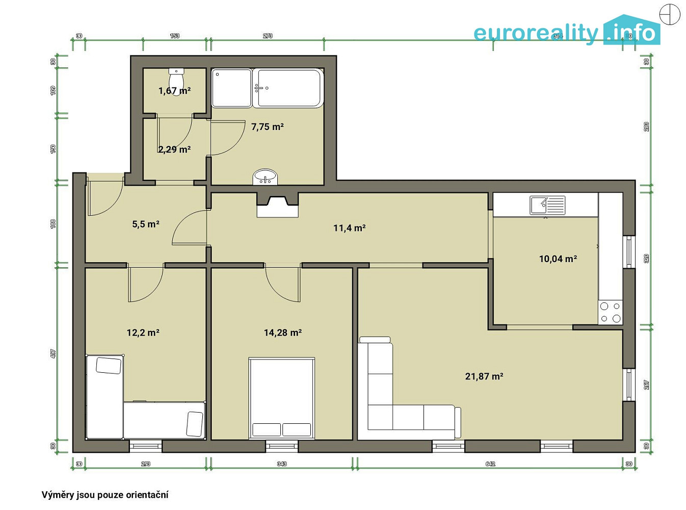 Pronájem bytu 3+kk 113 m² – fotografie 4