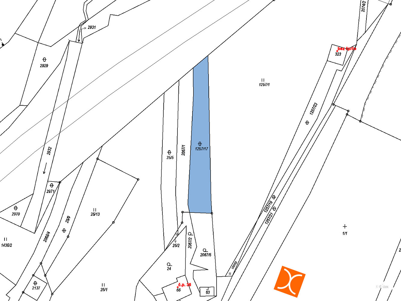 Prodej komerčního pozemku 802 m² – fotografie 2