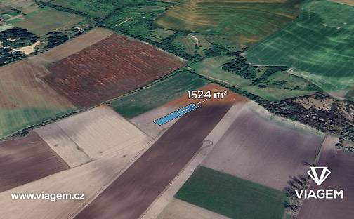 Prodej pole 762 m², Všetaty, okres Mělník