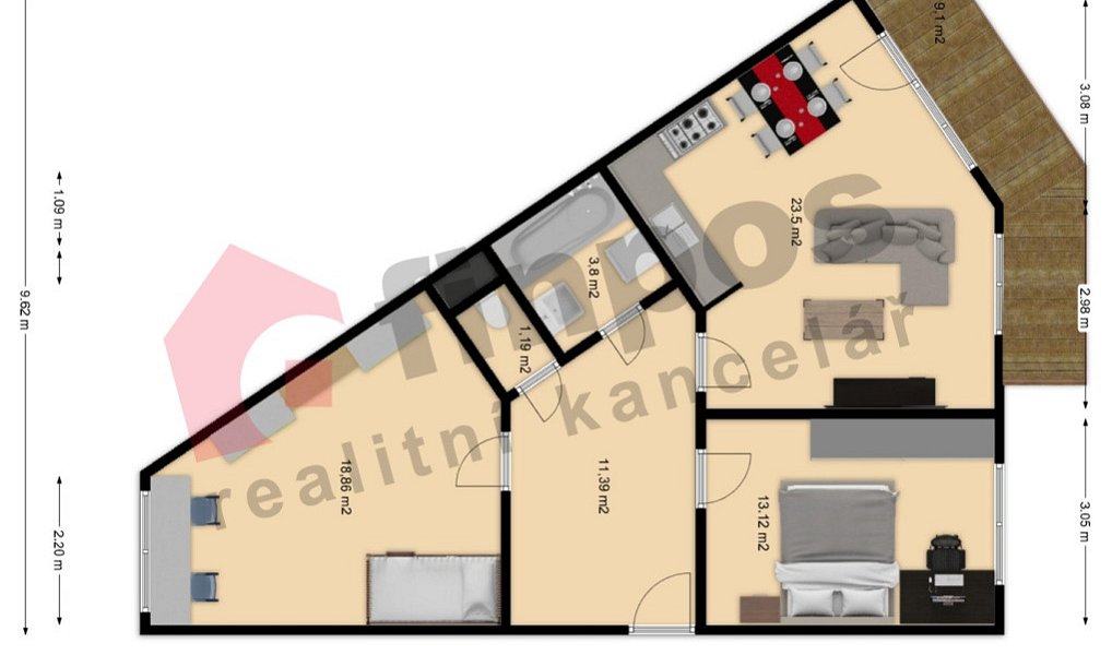 Prodej bytu 3+kk 71 m², Jihlava – náhled fotky 18