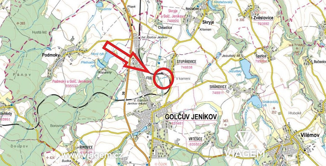 Pole 3 795 m², Podíl 33 % o výměře 1 265 m² – pohled 3