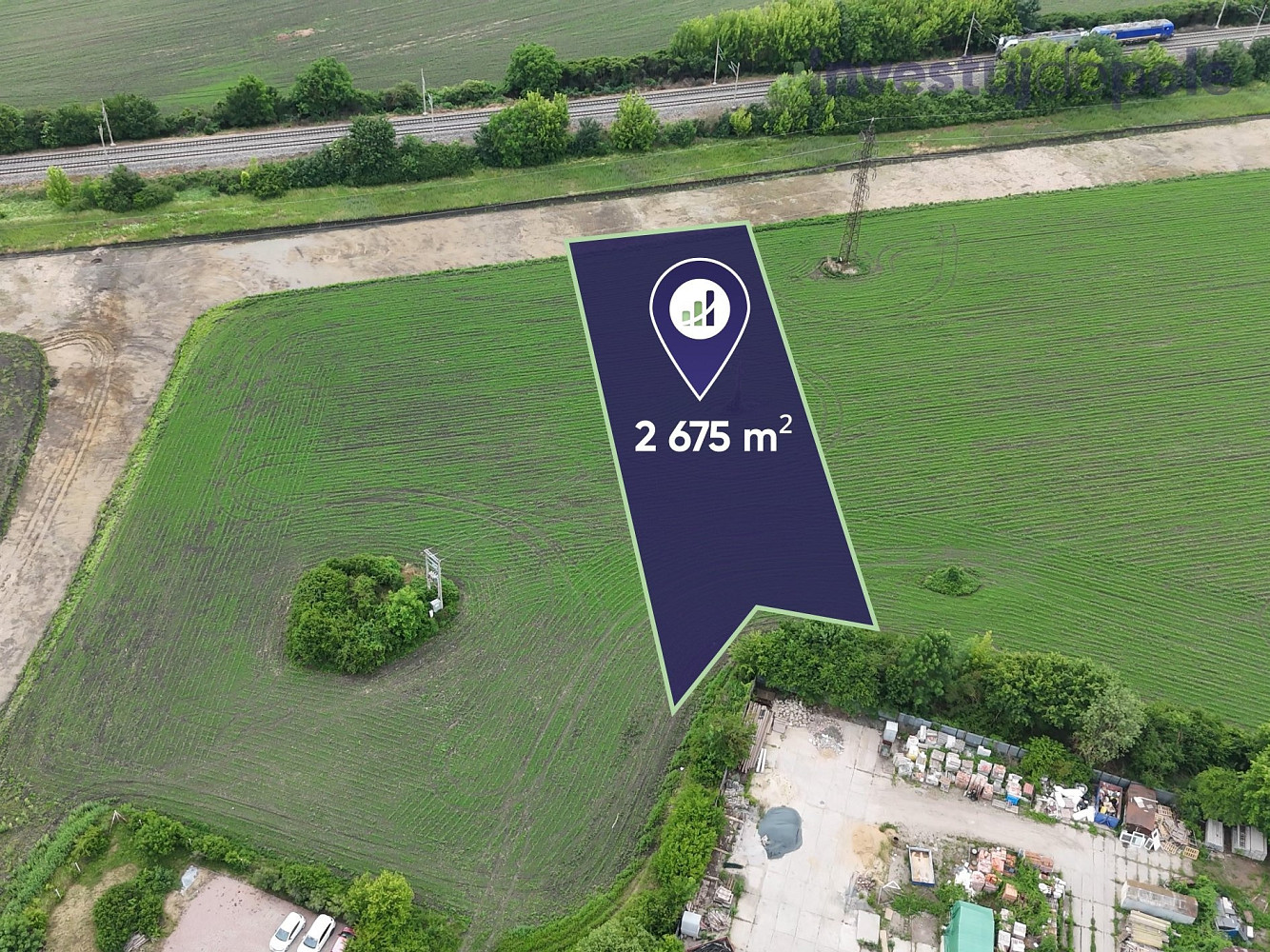 Prodej komerčního pozemku 2 675 m² – fotografie 2
