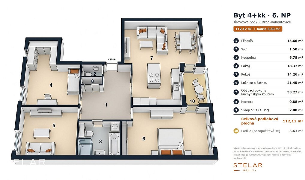 Prodej bytu 4+kk 112 m², Brno – náhled fotky 21