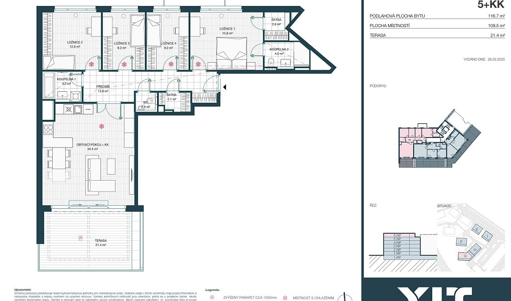 Prodej bytu 5+kk 110 m², Praha – náhled fotky 2