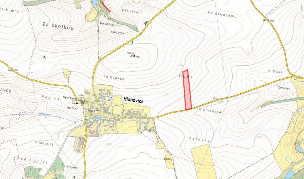 Prodej pole 20 149 m², Hlohovice – náhled fotky 4
