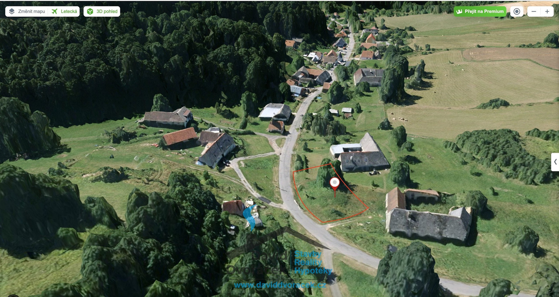 Prodej stavebního pozemku 748 m² – fotografie 3