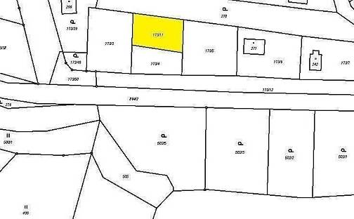 Prodej stavebního pozemku 498 m², Ostředek, okres Benešov