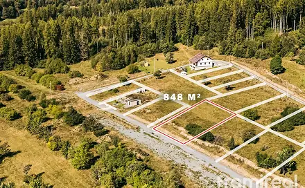 Prodej stavebního pozemku 848 m², Václavov u Bruntálu - Horní Václavov, okres Bruntál