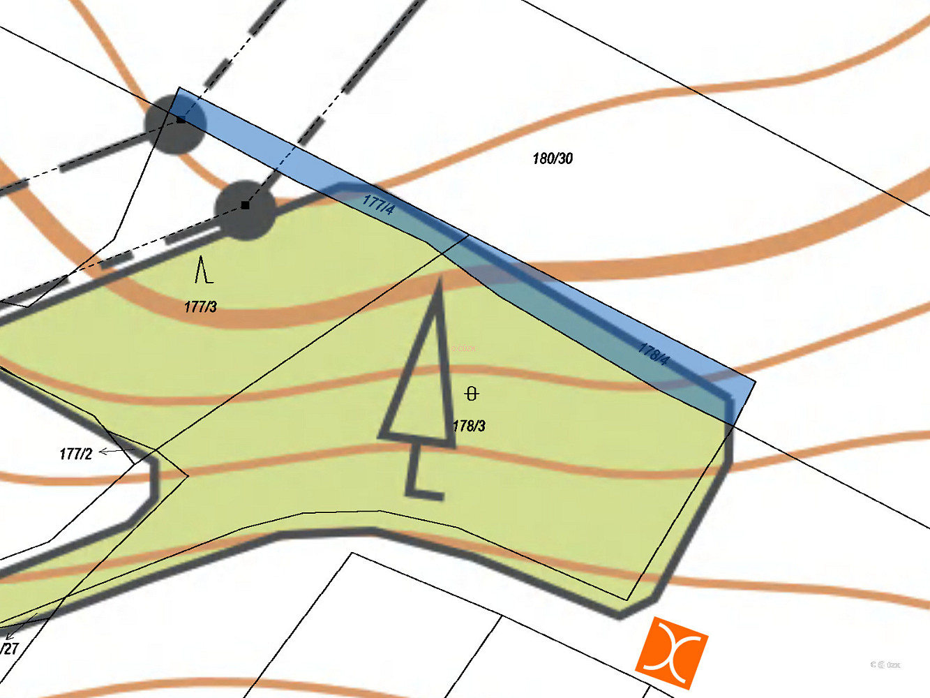 Prodej pozemku 65 m² – pohled 3