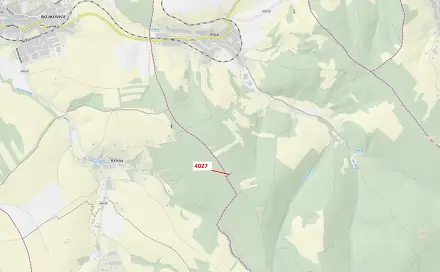 Dražba lesa 1 282 m², Pitín