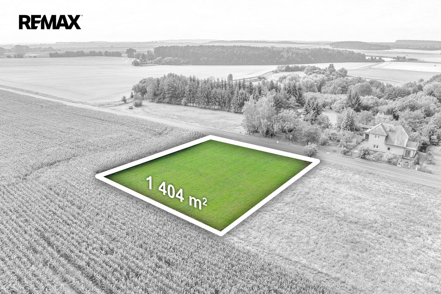 Prodej stavebního pozemku 1 404 m² – fotografie 2
