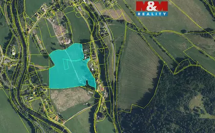 Prodej stavebního pozemku 38 065 m², Široká Niva, okres Bruntál
