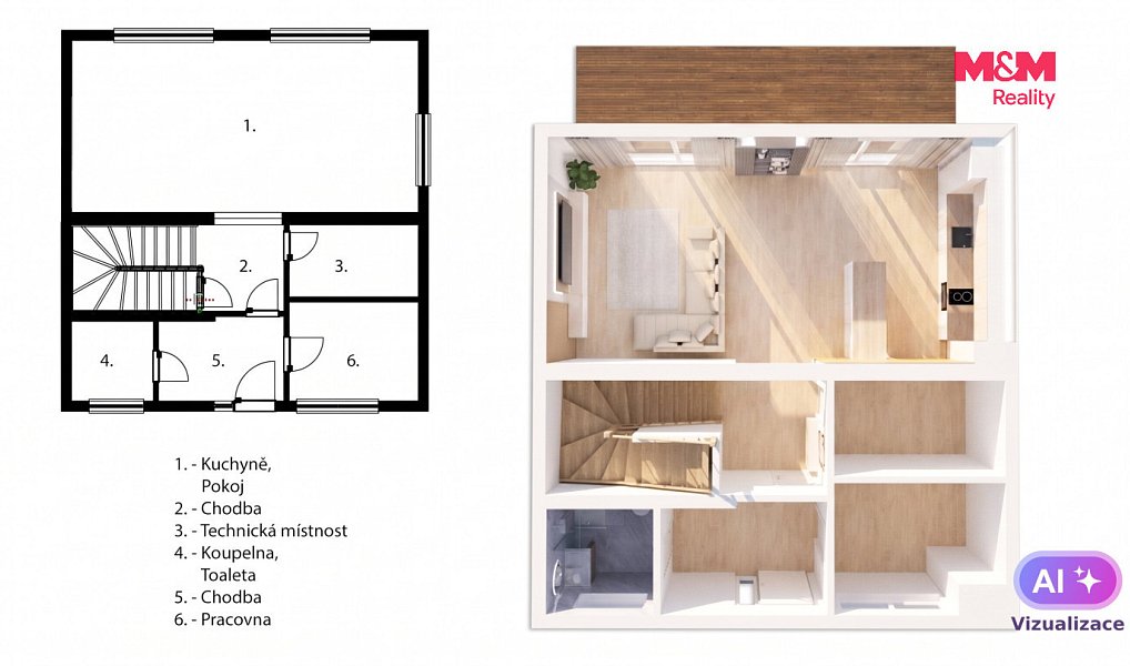 Prodej domu 132 m² s pozemkem 364 m², Mělník – náhled fotky 3