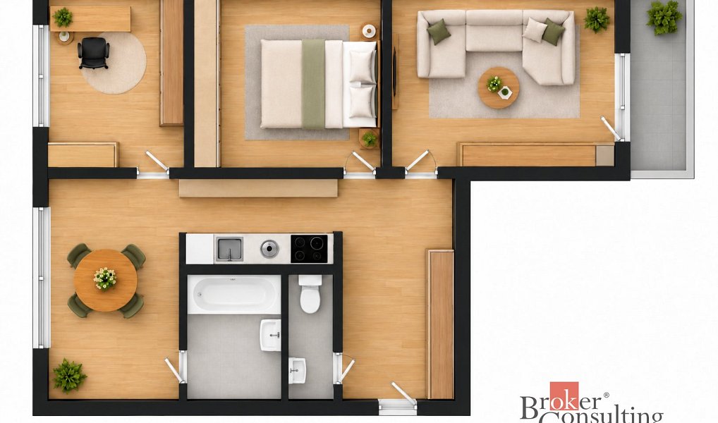 Prodej bytu 3+1 65 m², Klatovy – náhled fotky 5