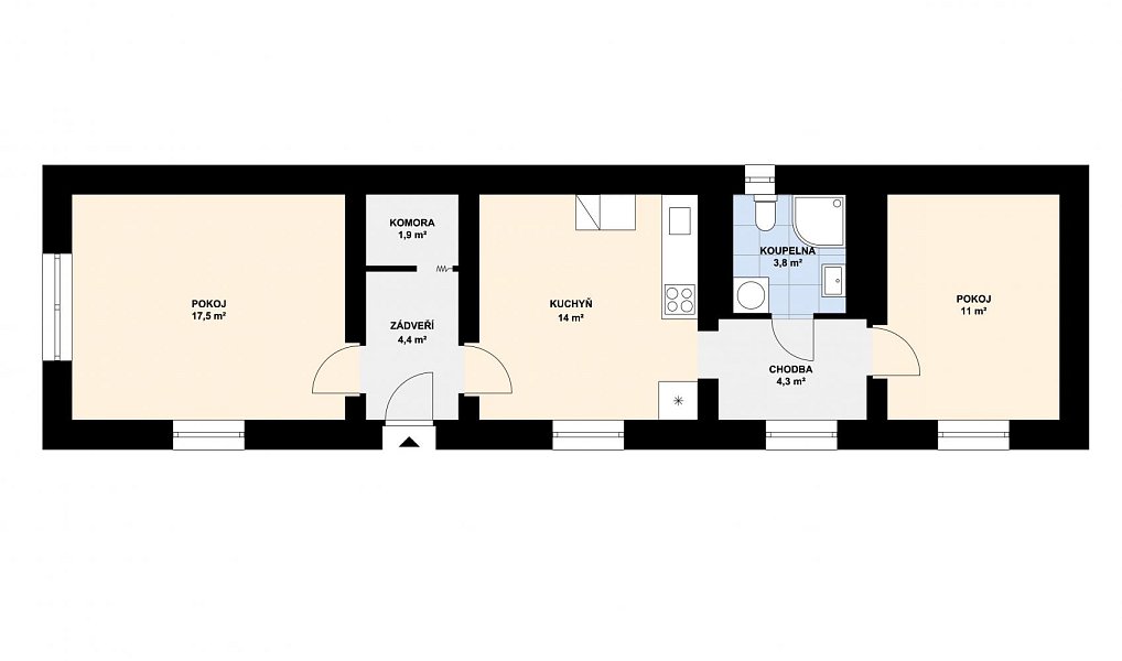 Prodej domu 57 m² s pozemkem 299 m², Bříza – náhled fotky 3