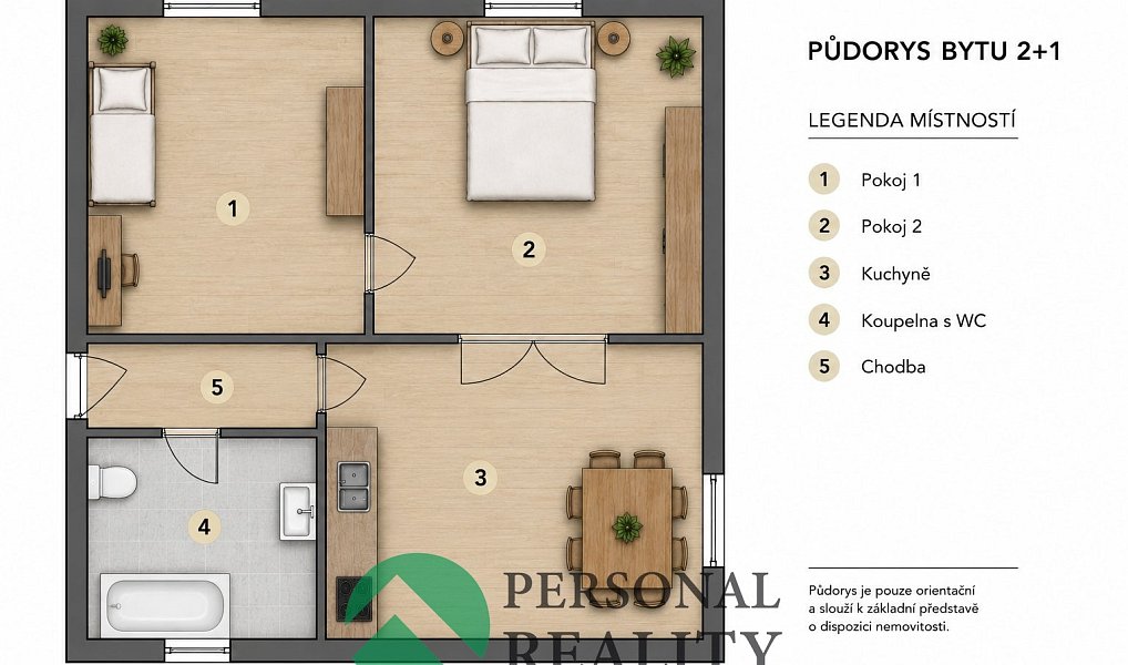 Prodej bytu 2+1 49 m², Horní Slavkov – náhled fotky 3