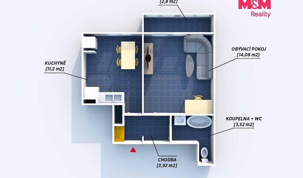 Prodej bytu 1+1 33 m², Příbram – náhled fotky 4