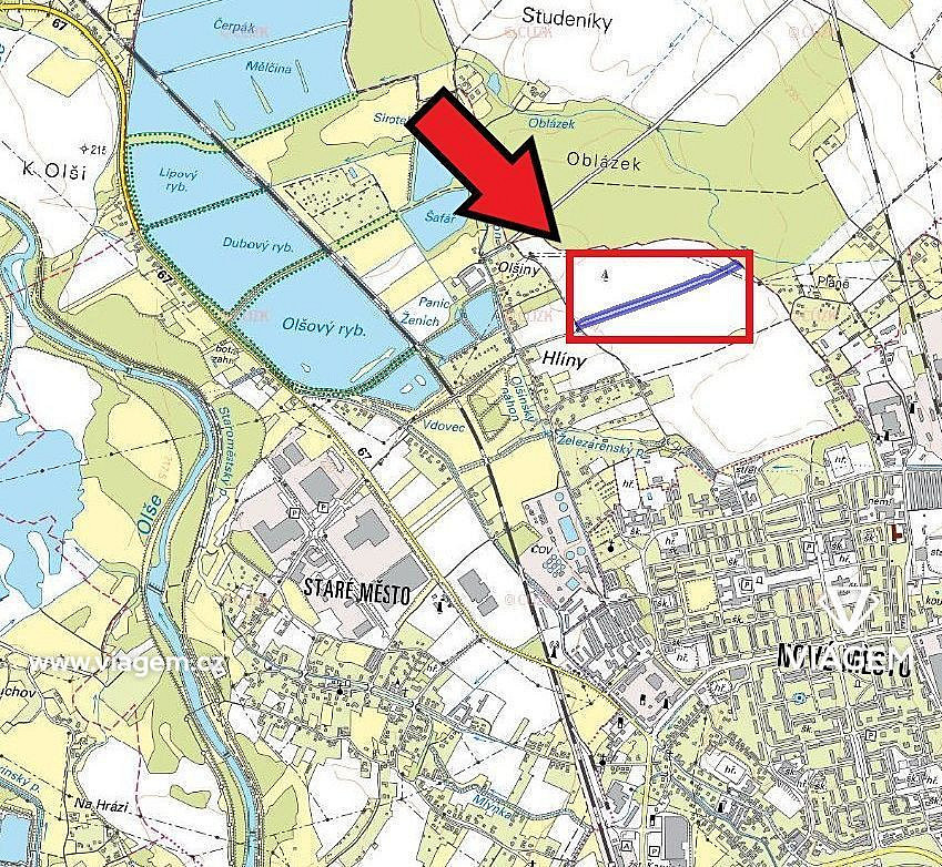 Pole 19 373 m², Podíl 13 % o výměře 2 422 m² – pohled 3