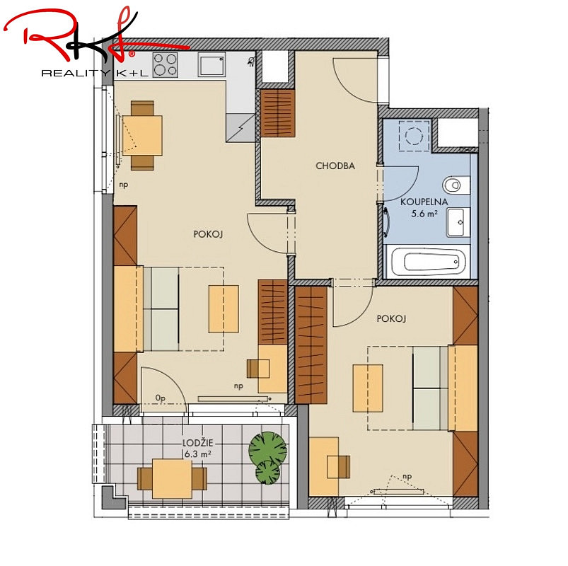Prodej bytu 2+kk 61 m² – fotografie 2