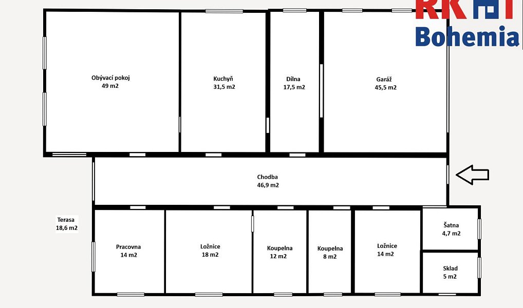 Prodej domu 266 m² s pozemkem 1 426 m², Šestajovice – náhled fotky 16