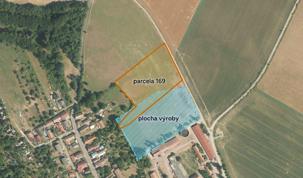 Prodej pozemku, 5776 m², Pardubice, Jeníkovice