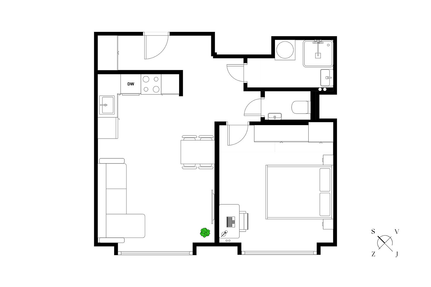 Prodej bytu 2+kk 42 m² – fotografie 3