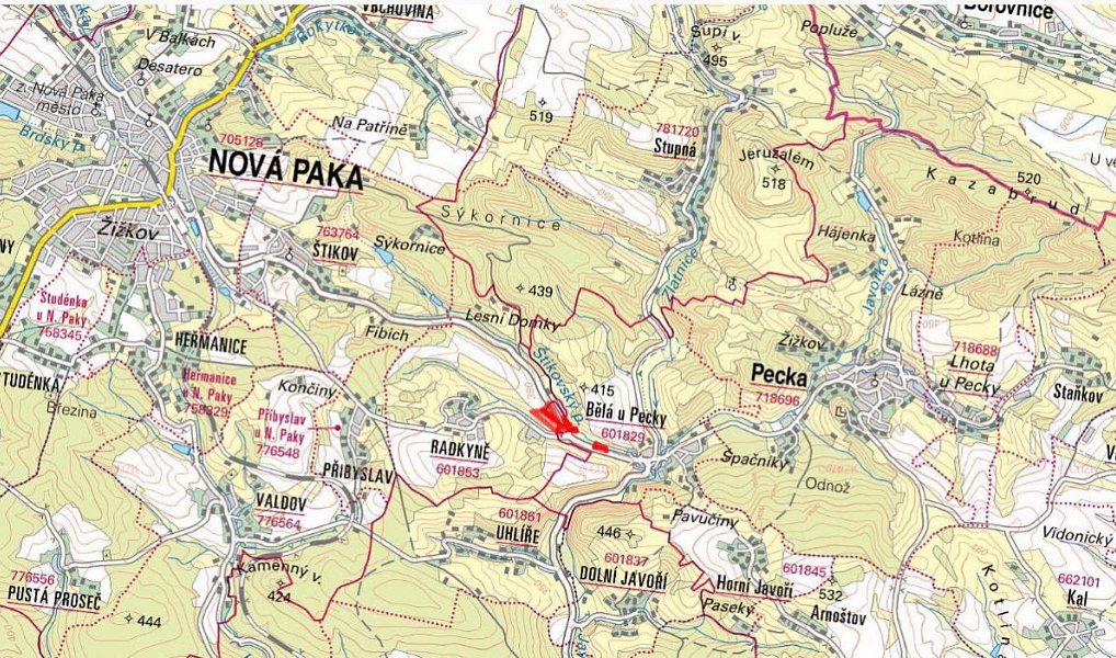 Prodej pole 30 958 m², Nová Paka – náhled fotky 3