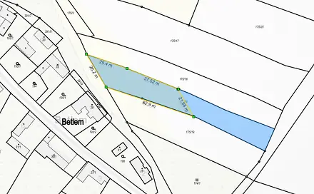 Prodej stavebního pozemku 1 900 m², Samšina - Betlem, okres Jičín