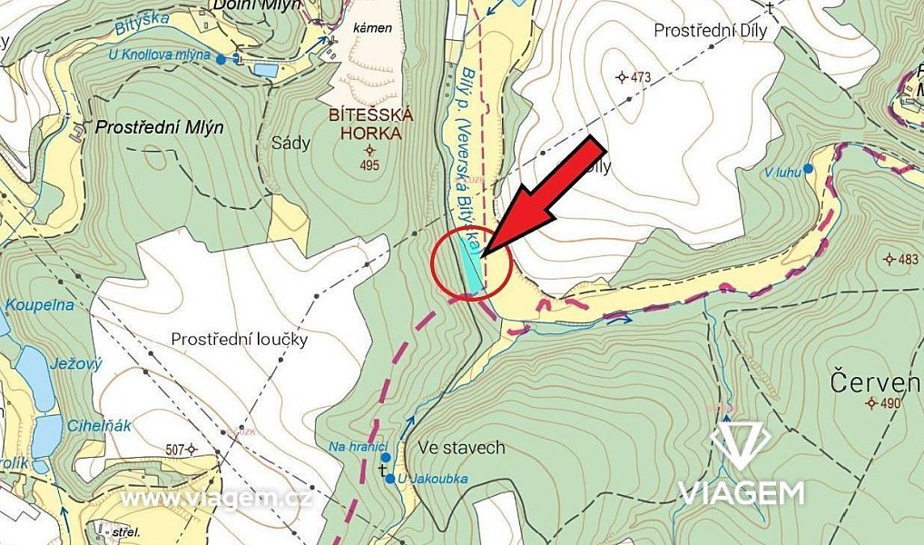 Prodej lesa 1 431 m², Velká Bíteš – náhled fotky 3