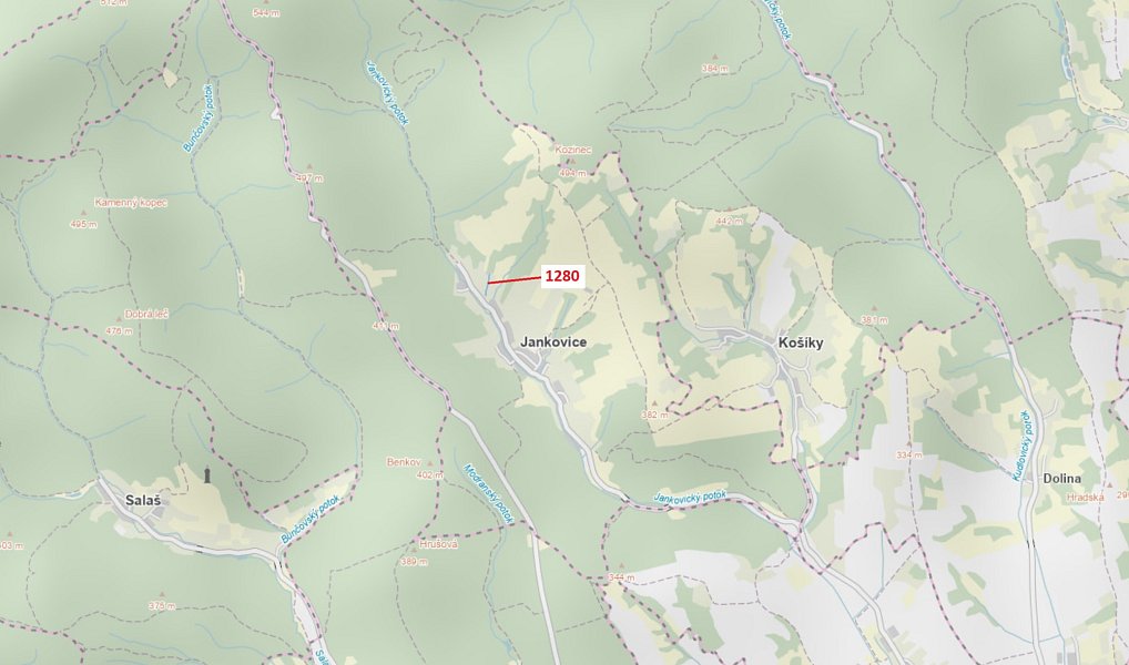 Dražba pozemku, 461 m², Uherské Hradiště, Jankovice