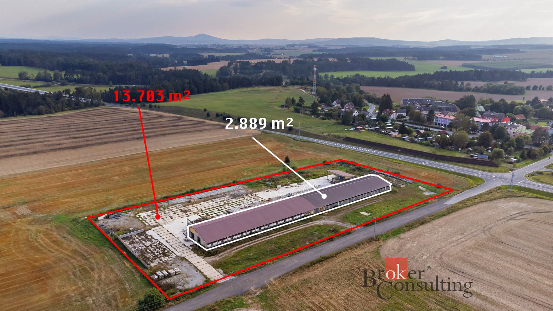 Prodej zemědělského objektu 13 703 m²