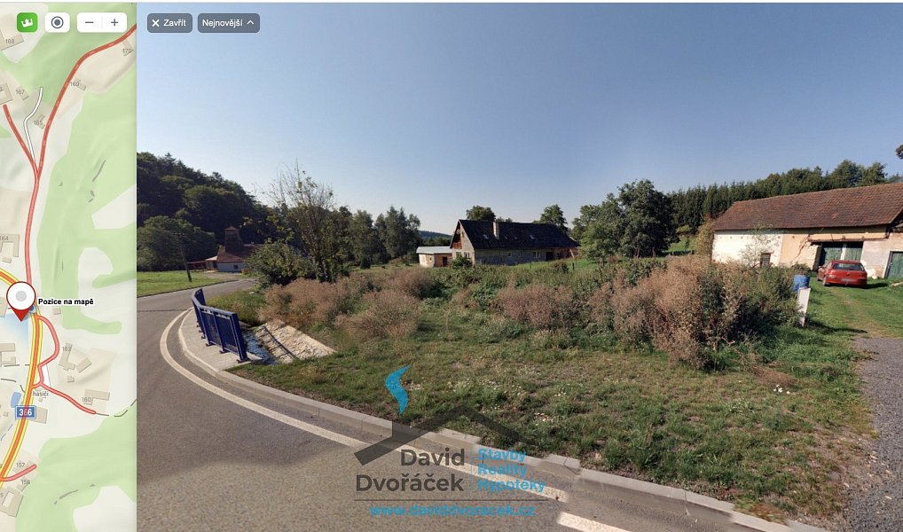 Prodej stavebního pozemku 748 m², Pohledy – náhled fotky 4