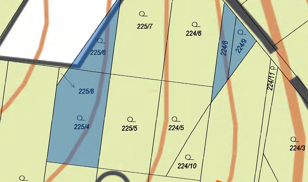 Prodej stavebního pozemku 826 m², Slatinky – náhled fotky 3