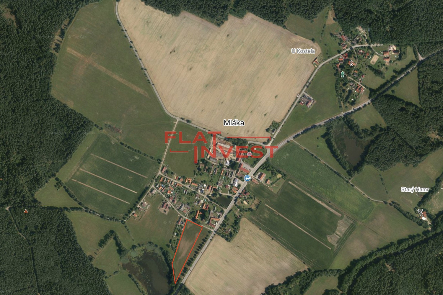 Prodej stavebního pozemku 15 968 m² – fotografie 3