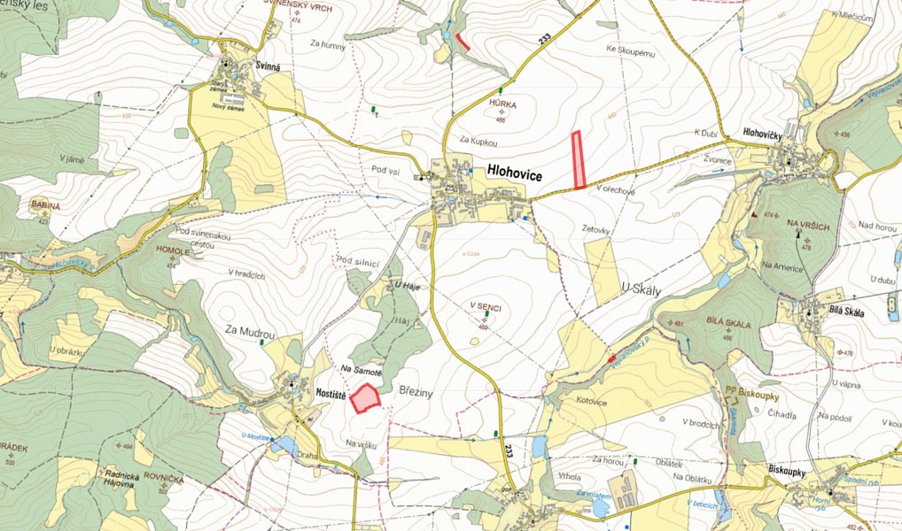 Prodej pole 43 234 m², Hlohovice – náhled fotky 4