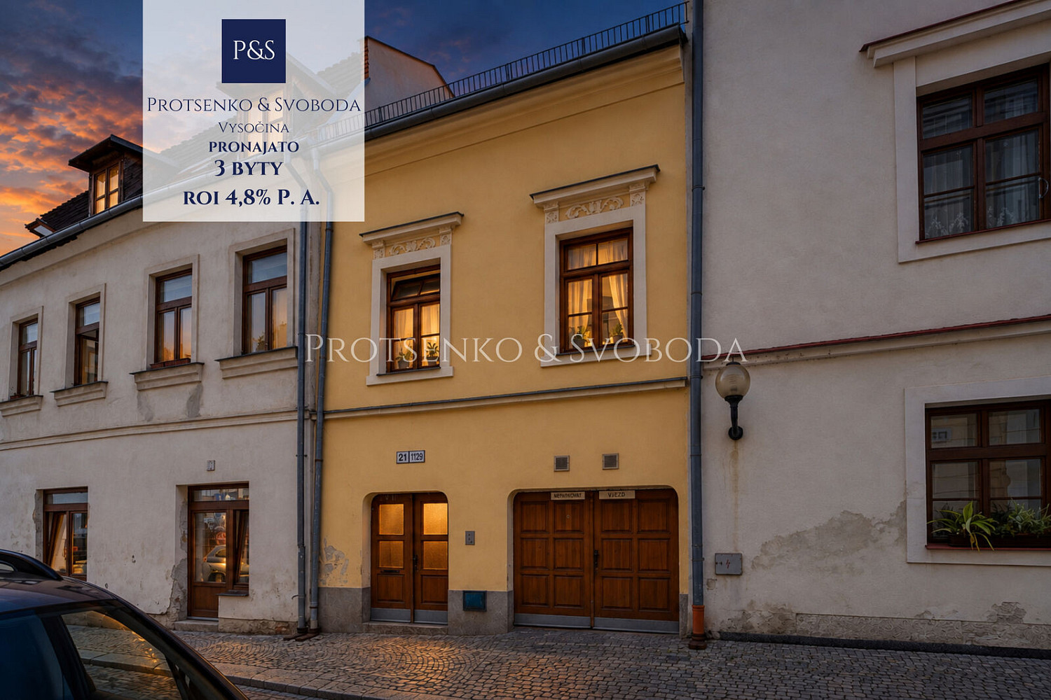 Prodej nájemního domu, činžáku 180 m²