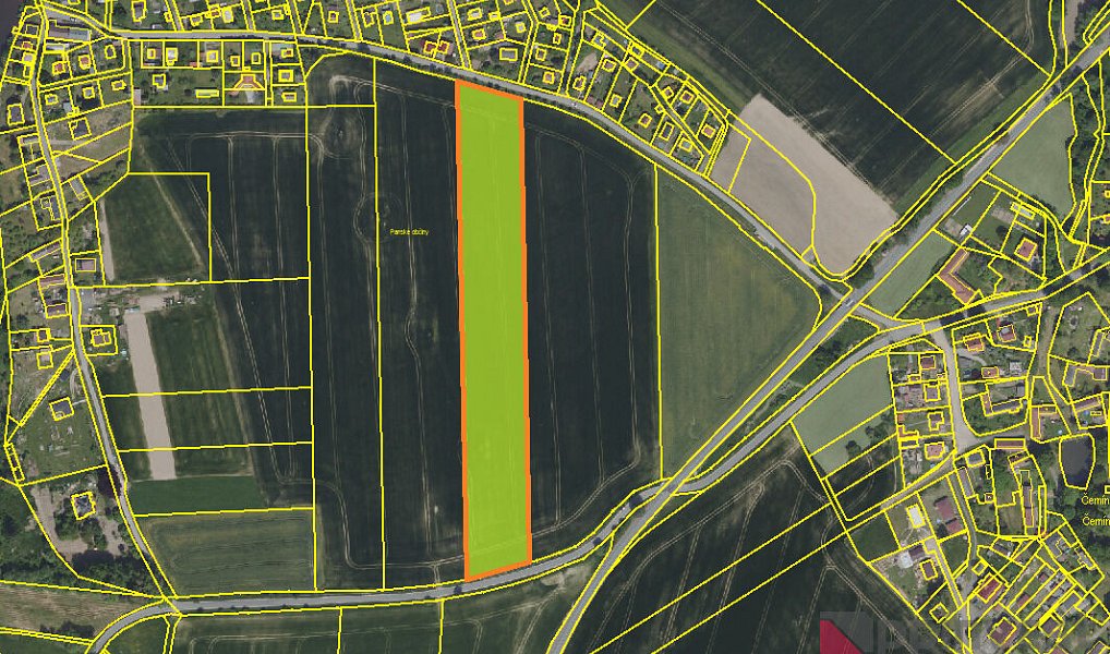 Prodej pole 77 100 m², Černíny – náhled fotky 2