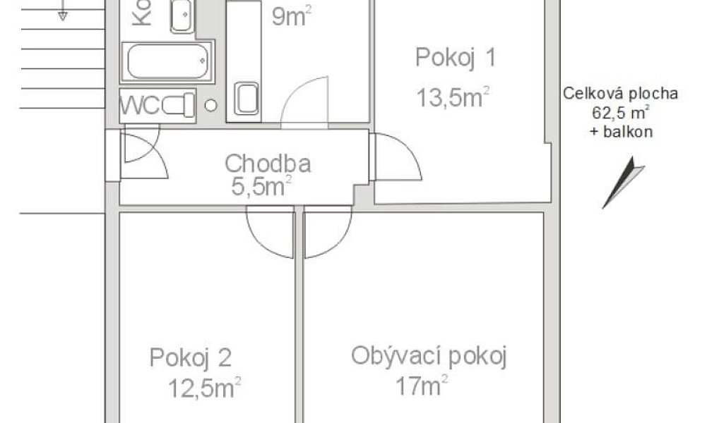 Prodej bytu 3+1 63 m², Ořechov – náhled fotky 7