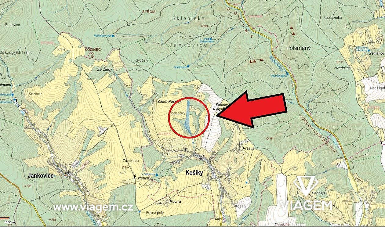 Pole 6 471 m², Podíl 7 % o výměře 431 m² – pohled 3