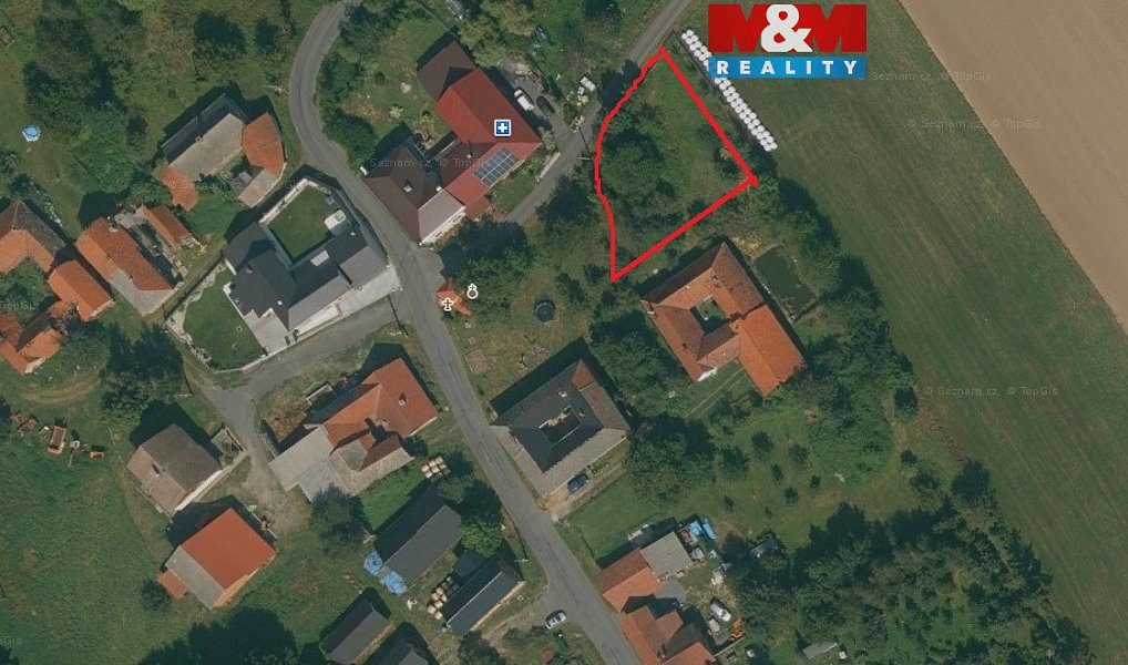 Prodej stavebního pozemku 696 m², Vražné – náhled fotky 6